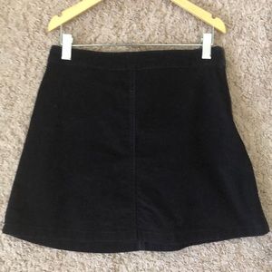 Black mini skirt!